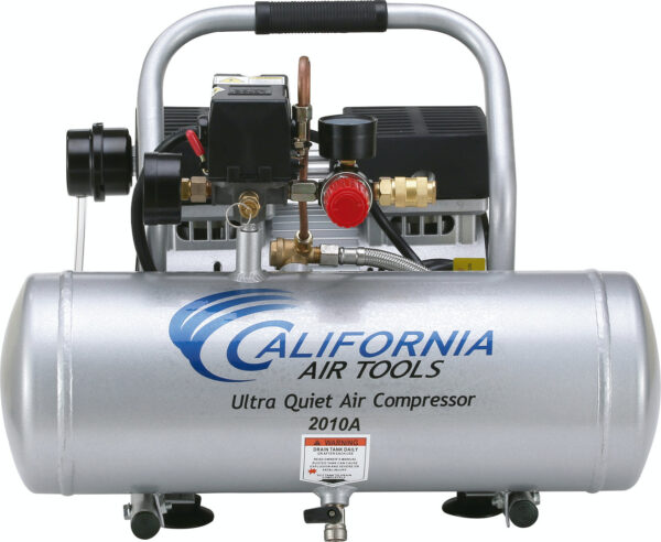 California Air Tools 1.0 Hp, 2.0 Gal. Aluminum Tank Ultra Quiet & Oil-Free Air Compressor - Image 2