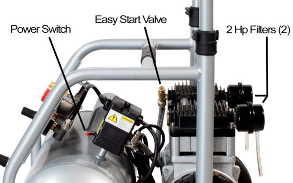 California Air Tools 5 Gal 2 Hp Ultra-Quiet Oil-Free Rugged Air Compressor - Image 11