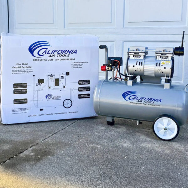 California Air Tools 1.0 Hp, 8.0 Gal. Steel Tank Ultra Quiet & Oil-Free Air Compressor - Image 11