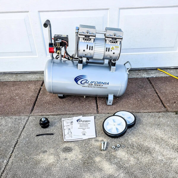 California Air Tools 1.0 Hp, 8.0 Gal. Steel Tank Ultra Quiet & Oil-Free Air Compressor - Image 13