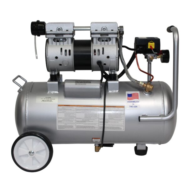 California Air Tools 1.0 Hp, 8.0 Gal. Steel Tank Ultra Quiet & Oil-Free Air Compressor w/Auto Drain - Image 2