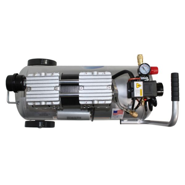 California Air Tools 1.0 Hp, 8.0 Gal. Steel Tank Ultra Quiet & Oil-Free Air Compressor w/Auto Drain - Image 6
