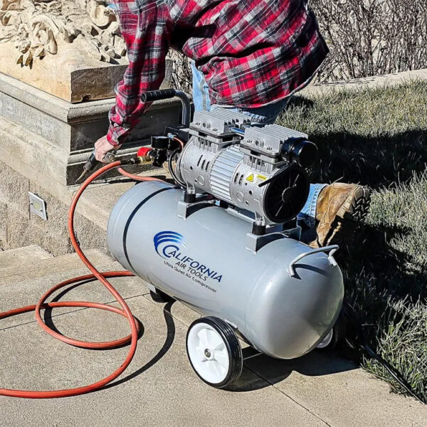 California Air Tools 1.0 Hp, 8.0 Gal. Aluminum Tank Ultra Quiet & Oil-Free Air Compressor - Image 11
