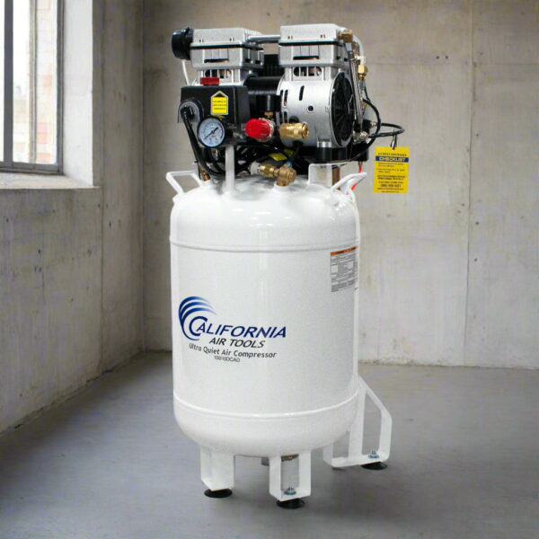 California Air Tools 1.0 Hp, 10.0 Gal. Steel Tank Ultra Quiet & Oil-Free Air Compressor - with Air Drying System (110V 60Hz)