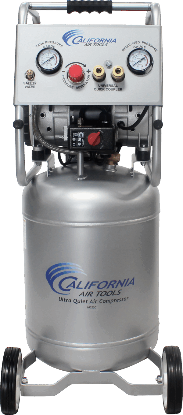 California Air Tools 2.0 Hp, 10.0 Gal. Steel Tank Ultra Quiet & Oil-Free Air Compressor - Image 3