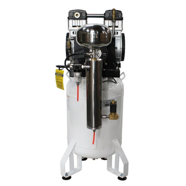 California Air Tools 2.0 Hp, 10.0 Gal. Steel Tank Ultra Quiet & Oil-Free Air Compressor with Air Drying System (110V 60Hz) - Image 2