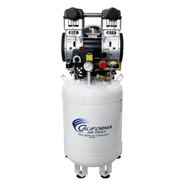 California Air Tools 2.0 Hp, 10.0 Gal. Steel Tank Ultra Quiet & Oil-Free Air Compressor with Air Drying System (110V 60Hz) - Image 4