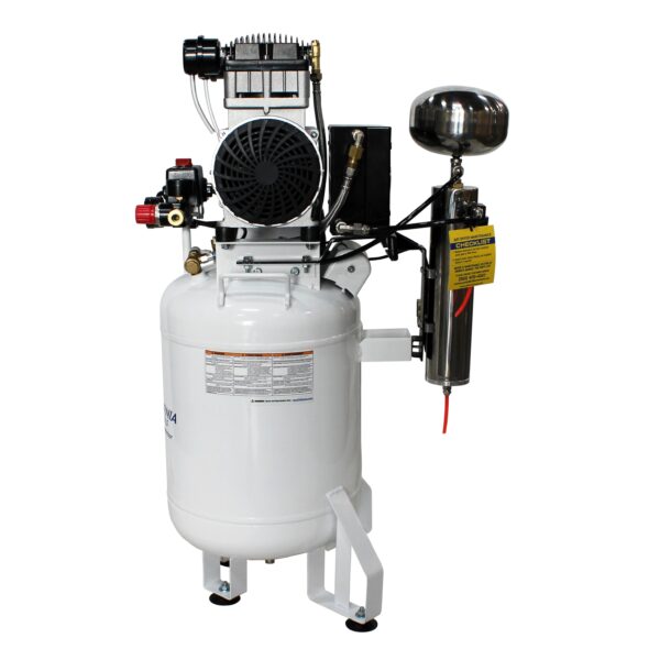 California Air Tools 2.0 Hp, 10.0 Gal. Steel Tank Ultra Quiet & Oil-Free Air Compressor with Air Drying System (220V 60Hz) - Image 2