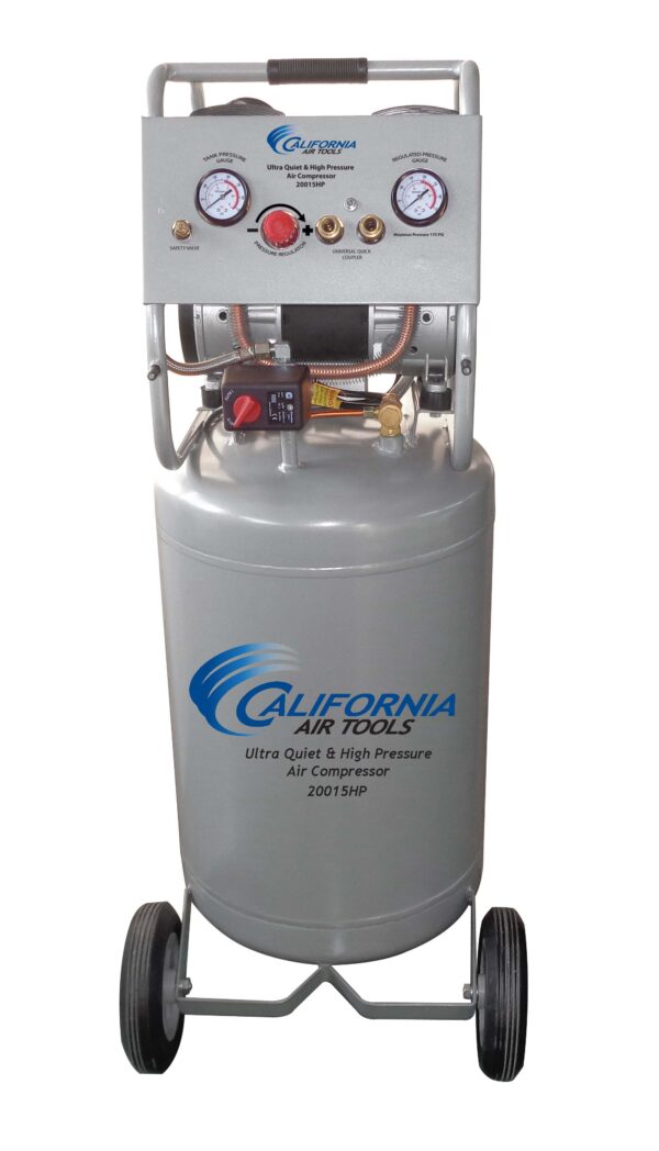 California Air Tools 1.5 Hp, 20 Gal. 175 PSI Two Stage Ultra Quiet & Oil-Free  Air Compressor - Image 8