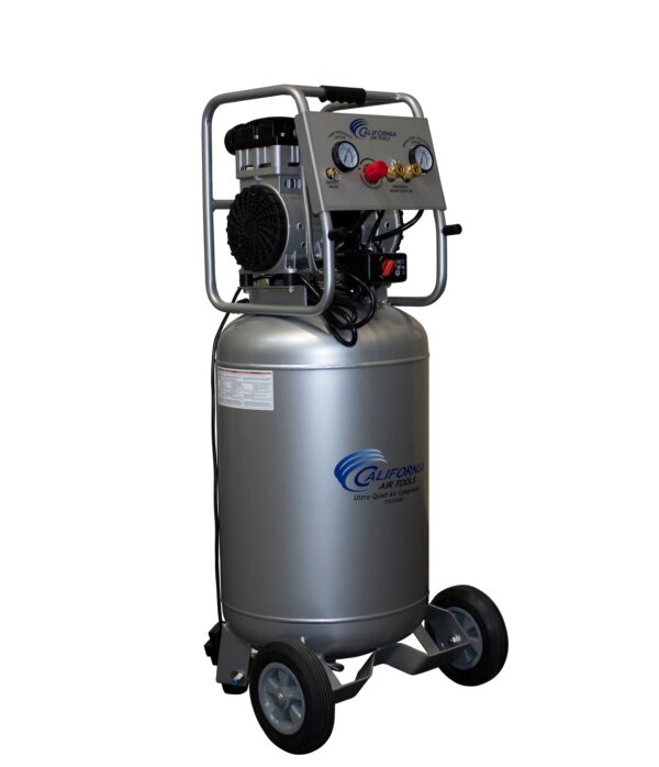 California Air Tools 2.0 Hp, 20.0 Gal. Steel Tank Air Ultra Quiet & Oil-Free Compressor with Automatic Drain Valve - Image 2