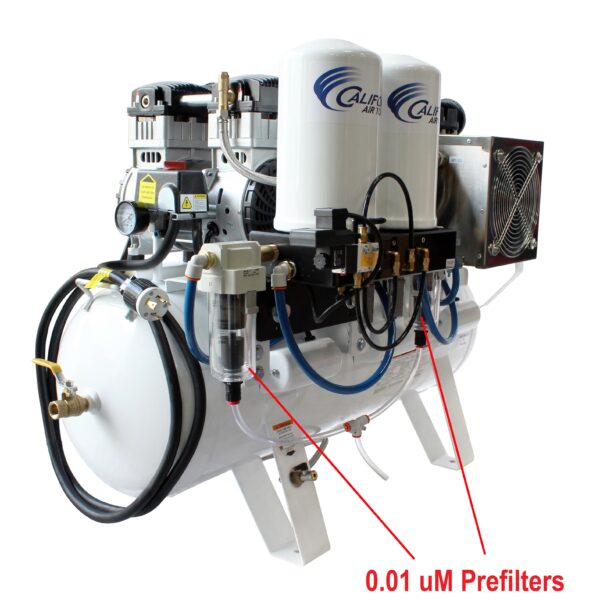 California Air Tools 6.0 Hp Ultra Quiet,Ultra Dry & Oil-Free Air Compressor with 98% Air Drying System and Twin-Tower Auto Purge - Image 8
