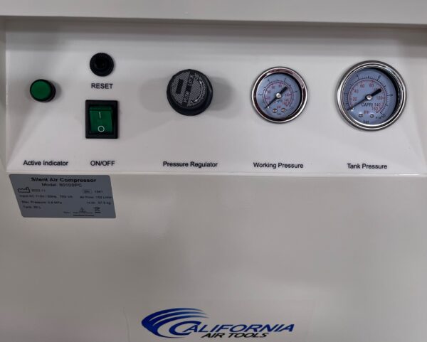 California Air Tools 1.0 Hp 8.0 Gal. Steel Tank Ultra Quiet & Oil-Free Air Compressor in Sound Proof Cabinet - Image 11