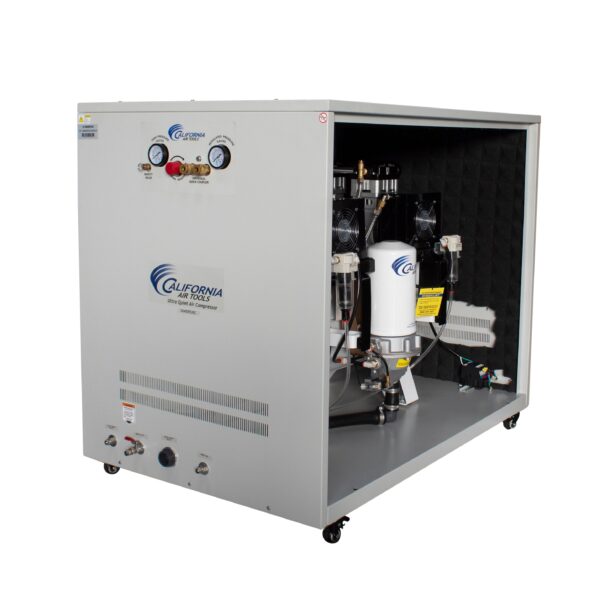 California Air Tools 4.0 Hp, 20.0 Gal. Ultra Quiet & Oil-Free Air Compressor with Air Drying System & Auto Drain in Cabinet - Image 2