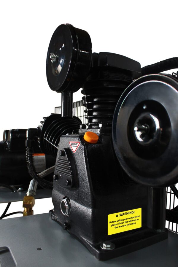 CALAIR 80 Gal 5.0 hp One-Stage Oil-Lubricated Belt Driven Air Compressor by California Air Tools - Image 9