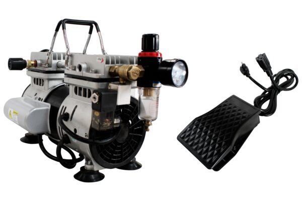 California Air Tools 1.0 Hp Tankless Ultra Quiet & Oil-Free Air Compressor with Power Pedal - Image 10