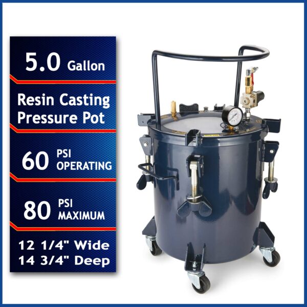 California Air Tools 5 Gallon Pressure Pot for Casting - Image 5