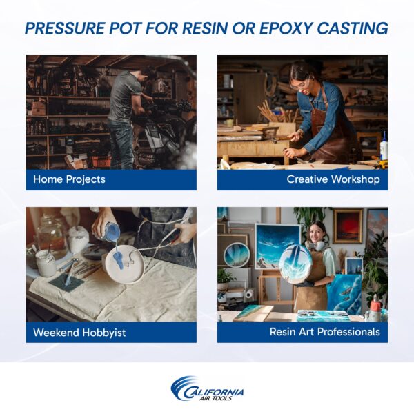 California Air Tools 5 Gallon Pressure Pot for Casting - Image 9