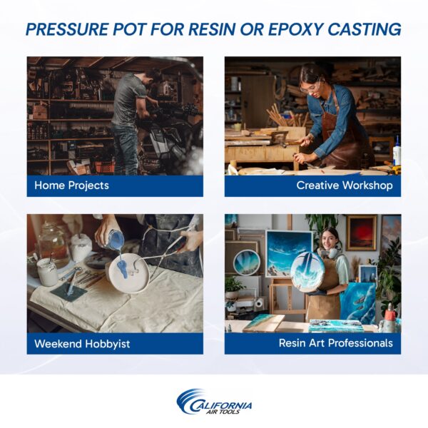 California Air Tools 10 Gallon Casting Pressure Pot - Image 19