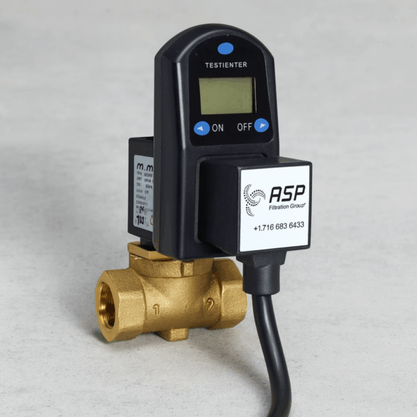 Air System Products Digital Timer Drain w/ Strainer, 1/4"NPT, 300PSI, 24VAC